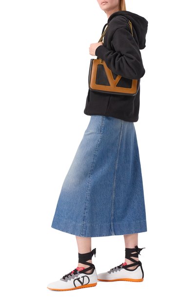 Кожаные кроссовки chromathon VALENTINO, арт. 6W2S0LL5/XBM, фото 2