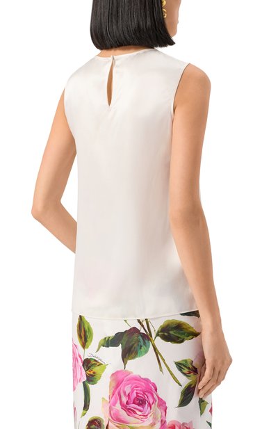 Атласный топ DOLCE & GABBANA, арт. F7ZZCT/FU1AU, фото 4