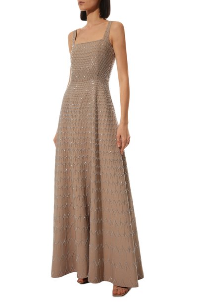 Платье из шерсти и шелка VALENTINO, арт. XB3VDCN01CF, фото 3