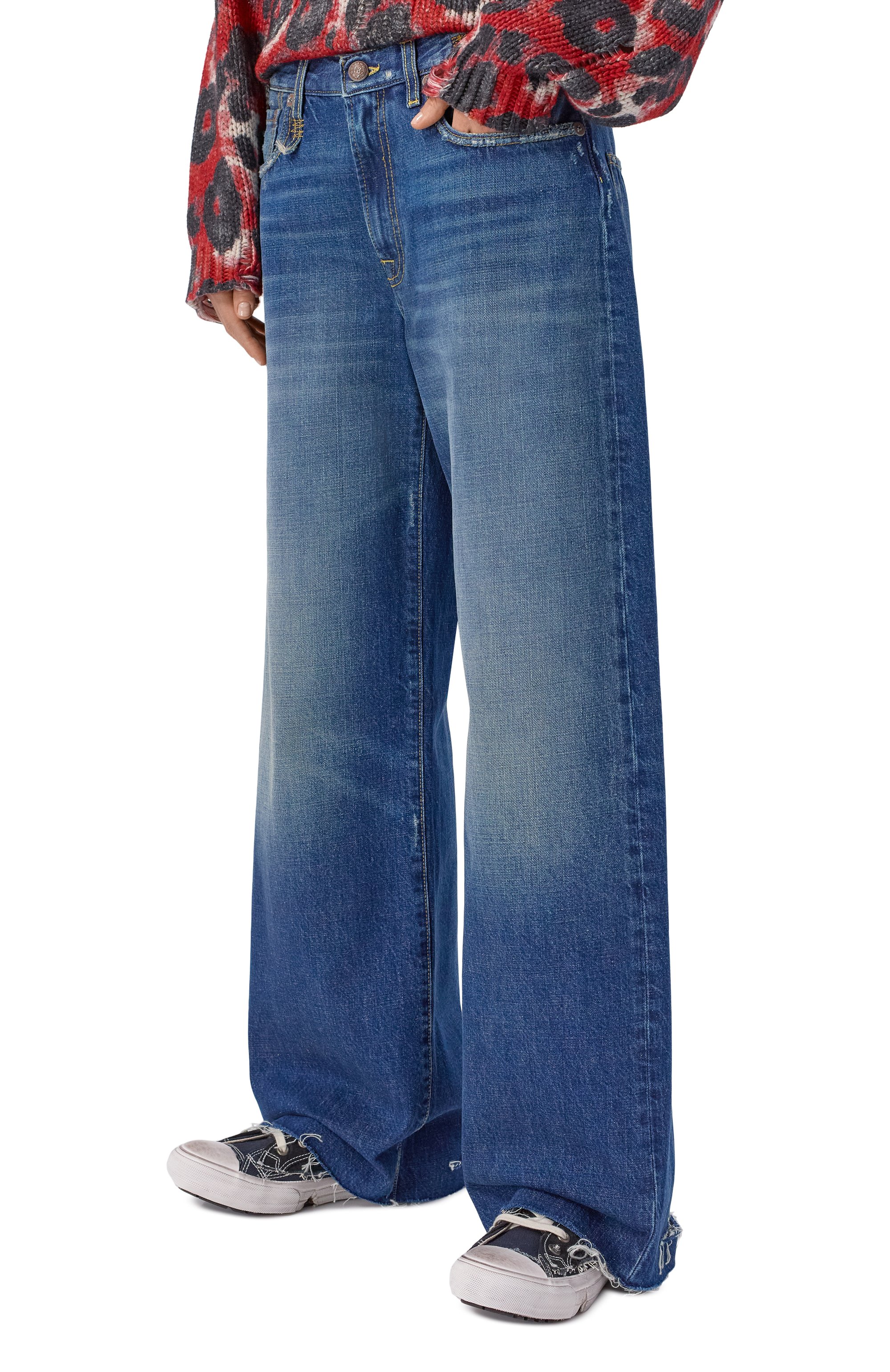 Джинсы darcy loose R13 синего цвета по цене 69950 руб., арт. R13WD038-D381B, фото 3 Джинсы darcy loose R13, арт. R13WD038-D381B, фото 3