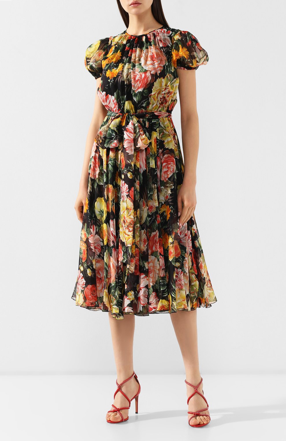 Шелковое платье DOLCE & GABBANA, арт. F6904T/HS1W1, фото 3