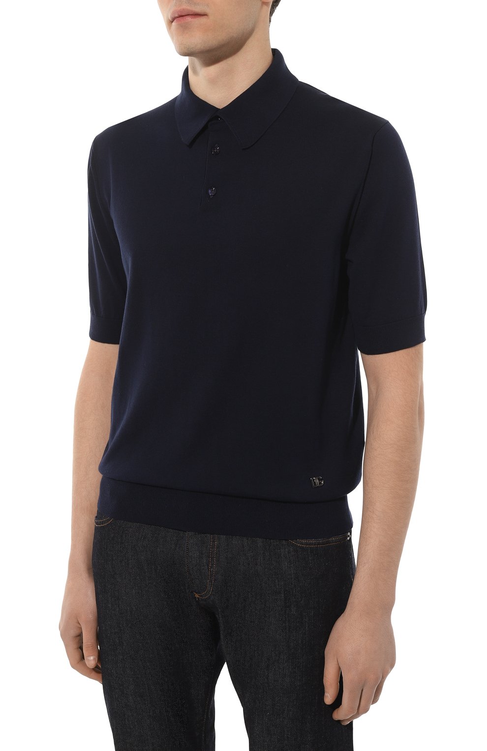 Хлопковое поло DOLCE & GABBANA, арт. GXM46T/JACU7, фото 3