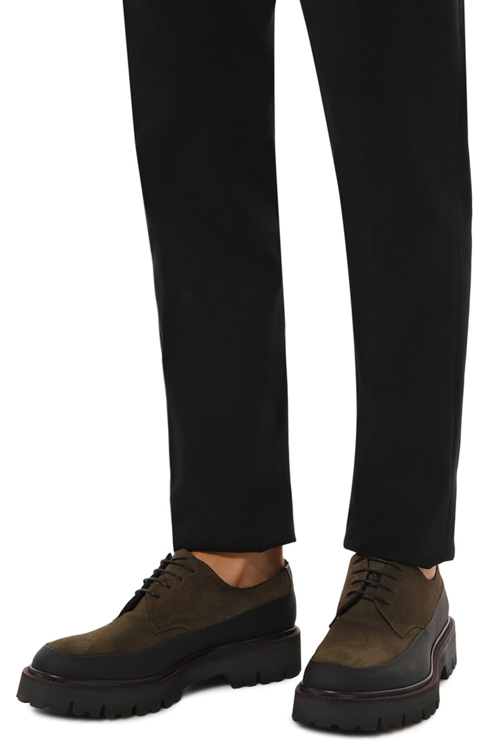 Замшевые дерби KITON, арт. USSA194N0112504, фото 3