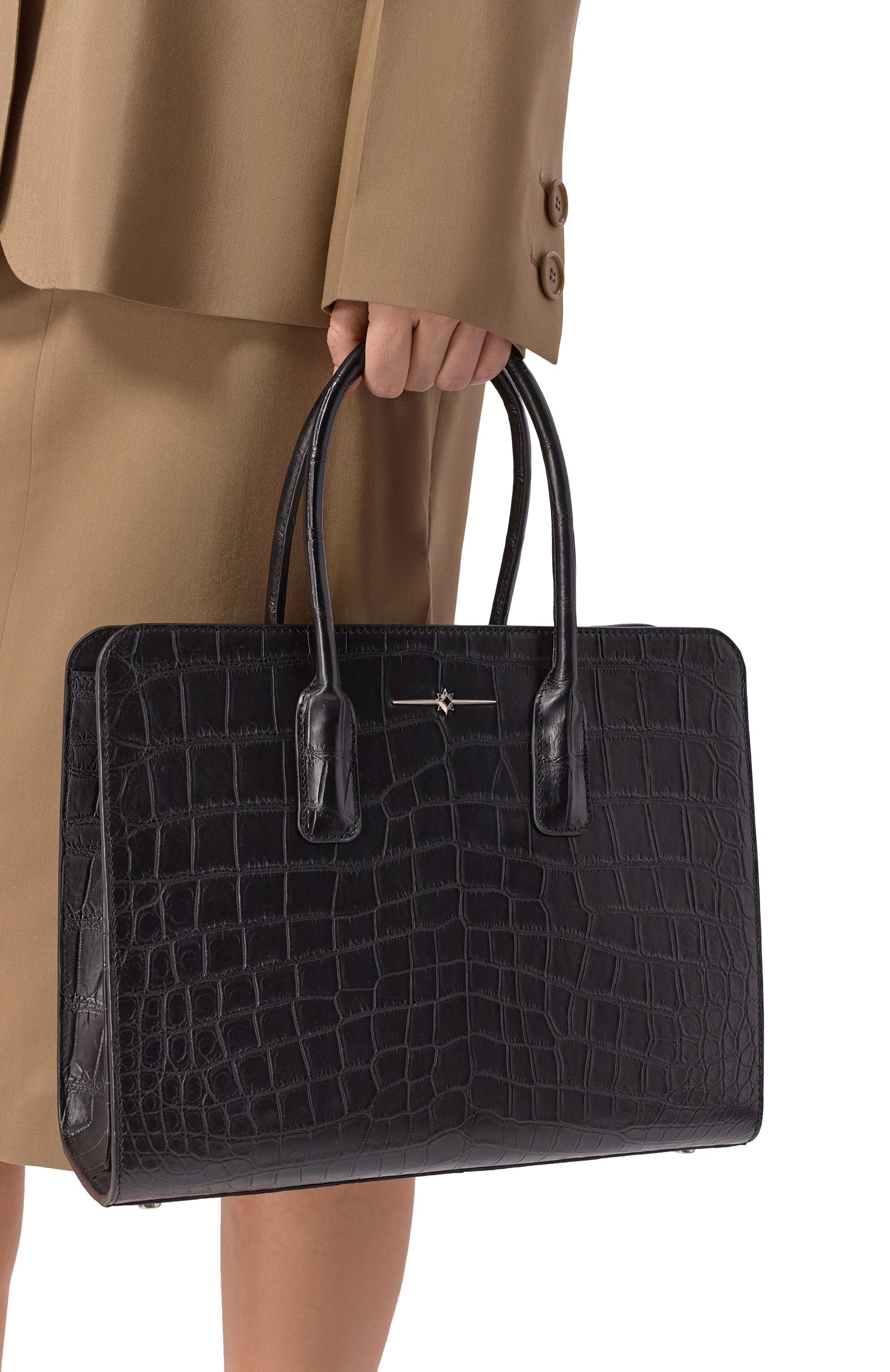 Сумка из кожи крокодила AURUS COLLECTION, арт. WB002BKS, фото 2