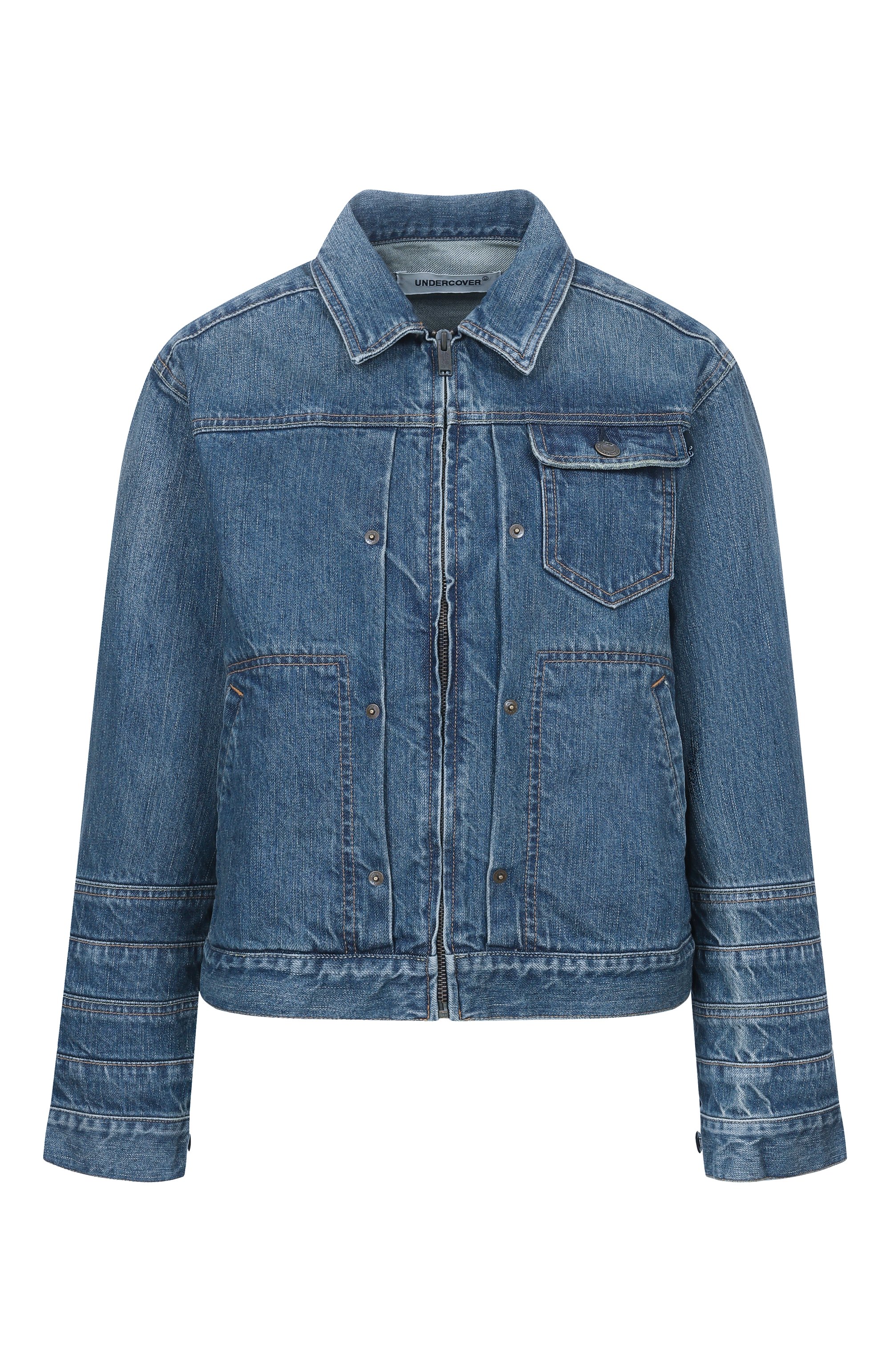 Джинсовая куртка UNDERCOVER синего цвета по цене 98800 руб., арт. UP1F1202, фото 1 Джинсовая куртка UNDERCOVER, арт. UP1F1202, фото 1