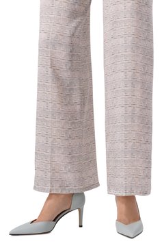 Женские кожаные туфли KITON голубого цвета, арт. D58820K0524F11 | Фото 3 (Каблук высота: Высокий; Материал внутренний: Натуральная кожа; Драгоценные камни: Проставлено; Материал сплава: Проставлено; Материал внешний: Натуральная кожа; Подошва: Плоская; Каблук тип: Шпилька)
