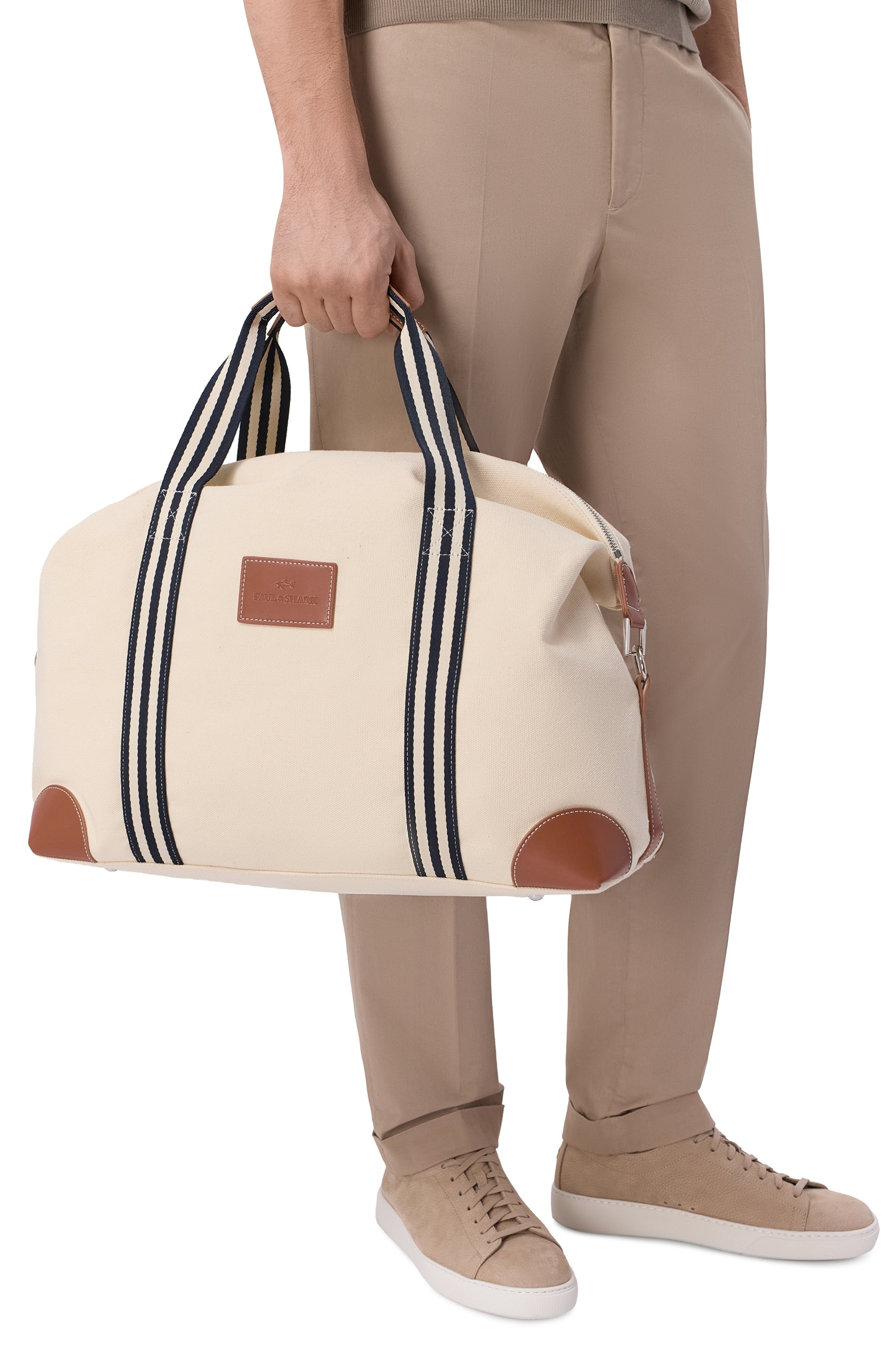 Сумка PAUL&SHARK кремового цвета по цене 59300 руб., арт. 26418103, фото 2 Сумка PAUL&SHARK, арт. 26418103, фото 2