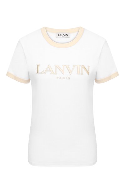 Женская хлопковая футболка LANVIN, арт. RW-T0688J-JR54-P21