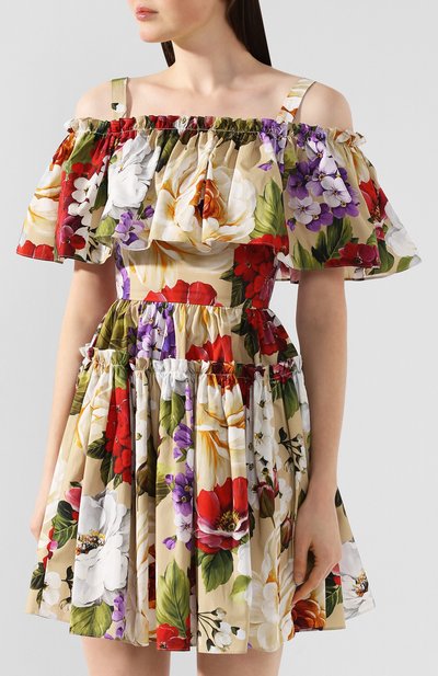 Хлопковое платье DOLCE & GABBANA, арт. F63X7T/HS5GA, фото 3