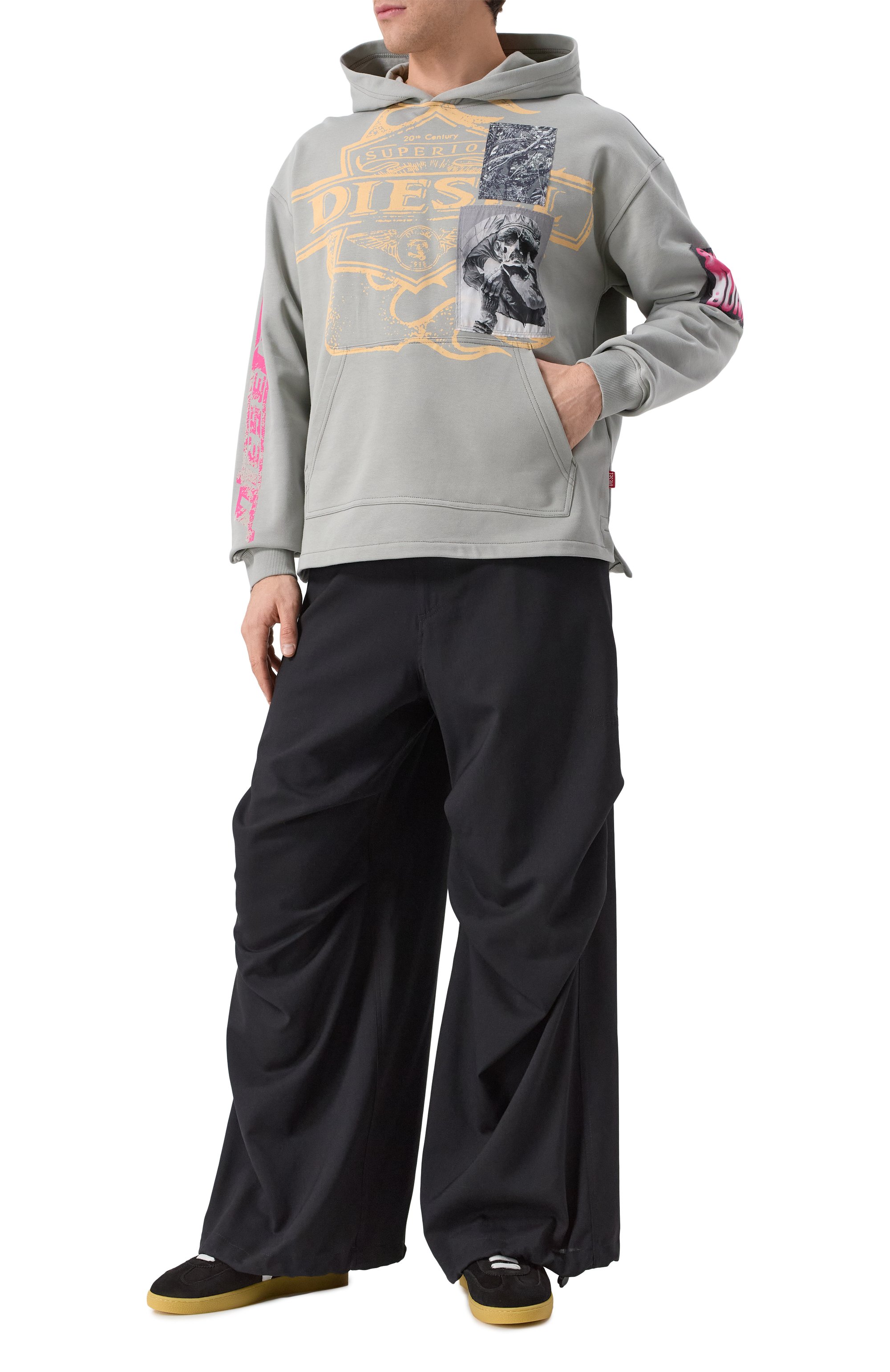 Хлопковое худи DIESEL, арт. A16171/0BMBJ, фото 2