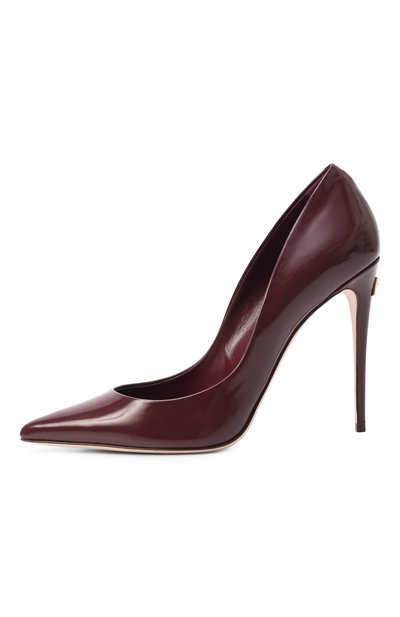 Лакированные туфли cardinale DOLCE & GABBANA бордового цвета по цене 89950 руб., арт. CD1710/A1037, фото 4 Лакированные туфли cardinale DOLCE & GABBANA, арт. CD1710/A1037, фото 4