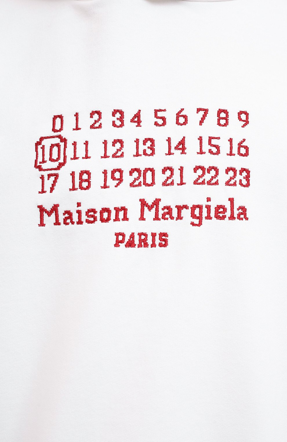 Хлопковое худи MAISON MARGIELA белого цвета по цене 71800 руб., арт. S50GU0163/S25503, фото 5 Хлопковое худи MAISON MARGIELA, арт. S50GU0163/S25503, фото 5