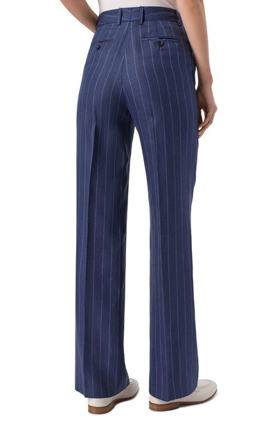 Брюки изо льна и шерсти KITON, арт. D48109K0603E10, фото 4