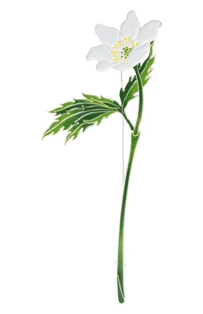 Женская брошь ветреница РУССКИЕ САМОЦВЕТЫ, арт. 41488