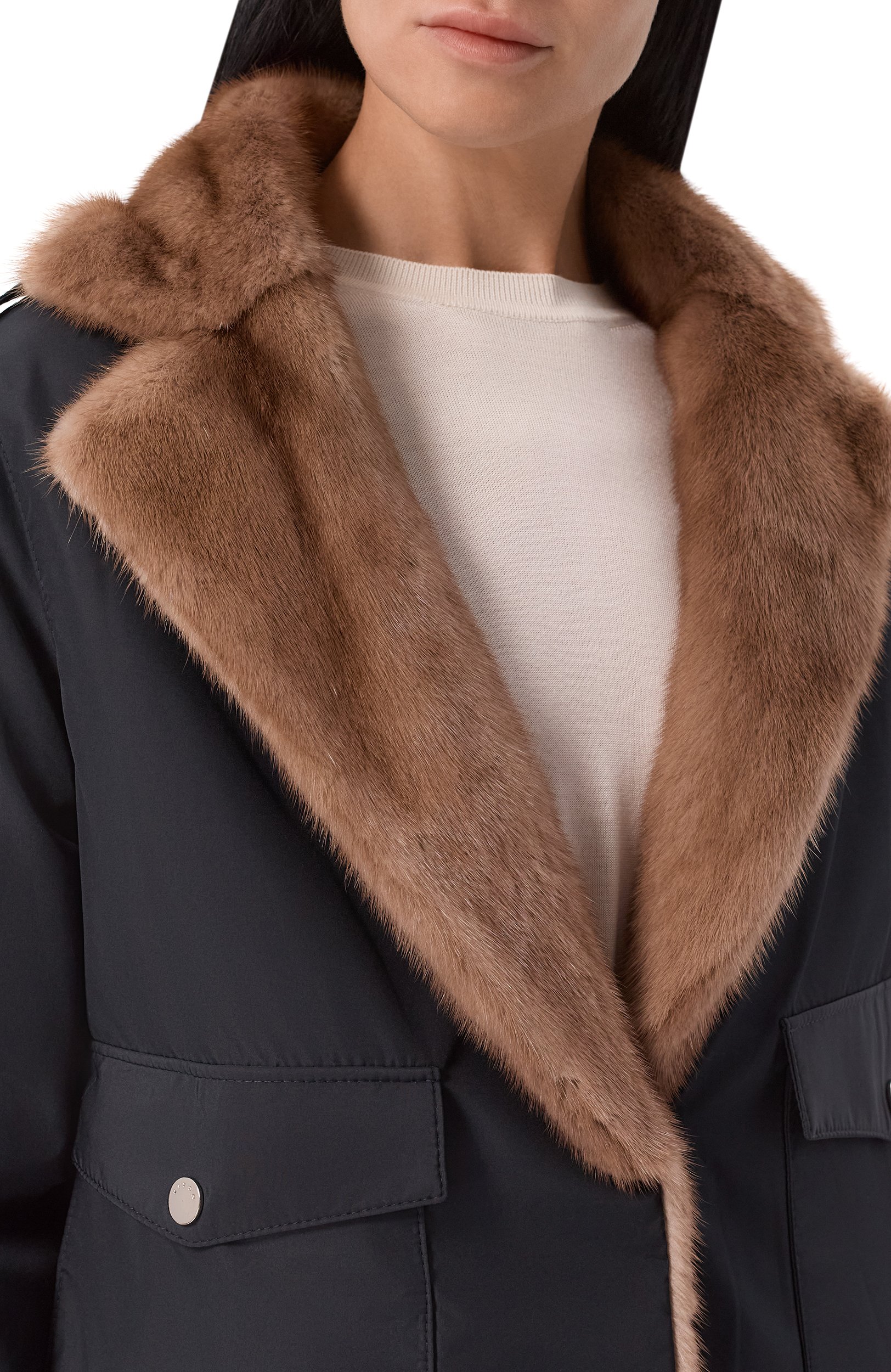 Куртка с подкладкой из норки KITON синего цвета по цене 1890000 руб., арт. D62590K0524L, фото 5 Куртка с подкладкой из норки KITON, арт. D62590K0524L, фото 5