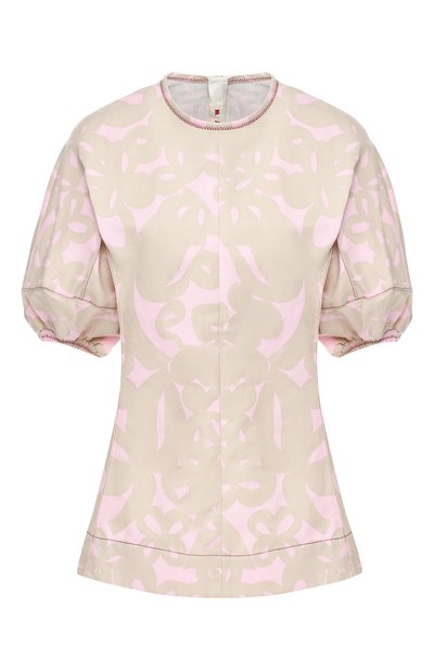 Женский топ из смеси хлопка и льна MARNI, арт. CAMA0076A0/TCX53