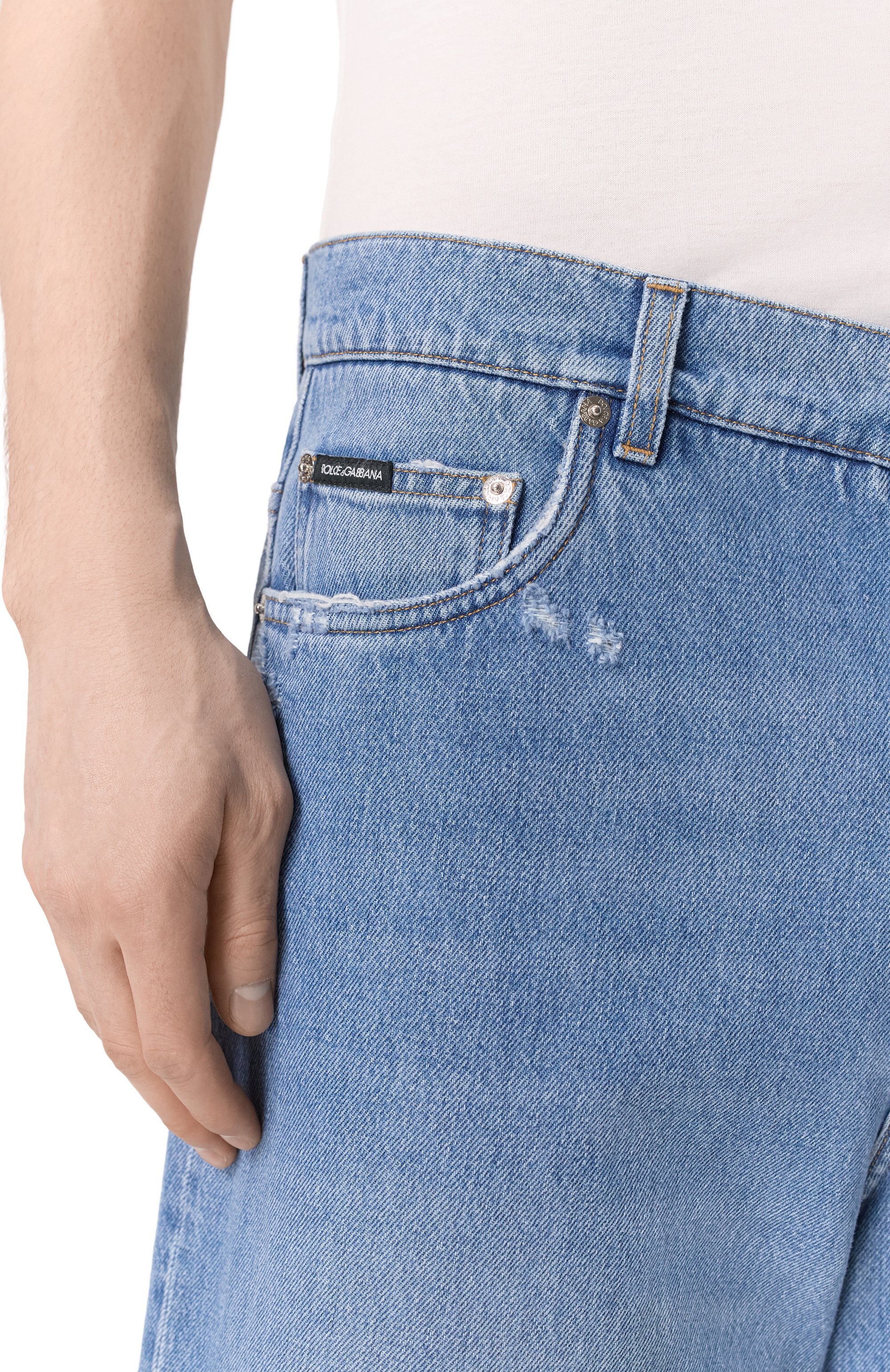 Джинсовые шорты DOLCE & GABBANA, арт. GP02MD/G8MD9, фото 5