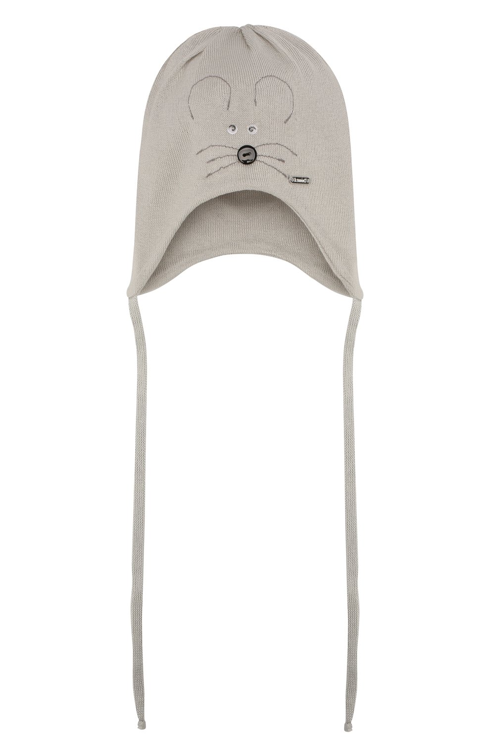 Хлопковая шапка IL TRENINO серого цвета по цене 5695 руб., арт. 20 6652/E0, фото 1 Хлопковая шапка IL TRENINO, арт. 20 6652/E0, фото 1