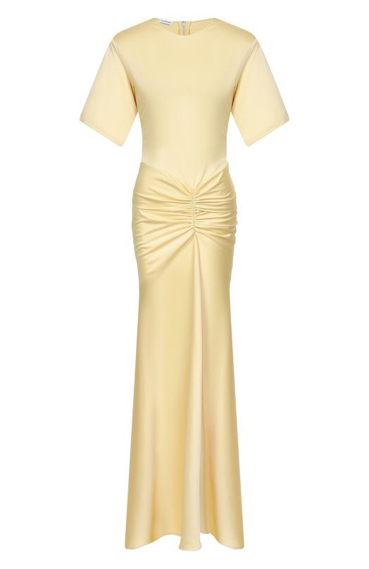 Атласное платье The Andamane T190177A/TNP229 Жёлтый T190177A/TNP229