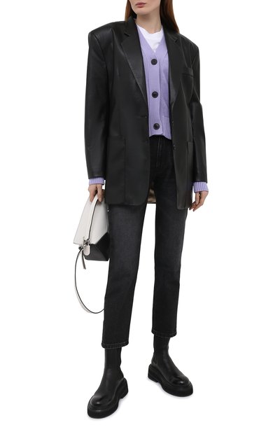 Кардиган из хлопка и шерсти AMI, арт. E21FK303.016, фото 2