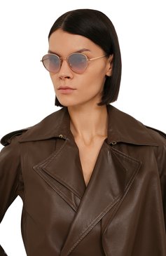 Женские солнцезащитные очки EYEPETIZER розового цвета, арт. ALEN 9-44F | Фото 2 (Материал: Металл; Тип очков: С/з; Нос: Не проставлено; Региональные ограничения белый список (Axapta Mercury): Не проставлено; Оптика Гендер: оптика-женское; Очки форма: Круглые)