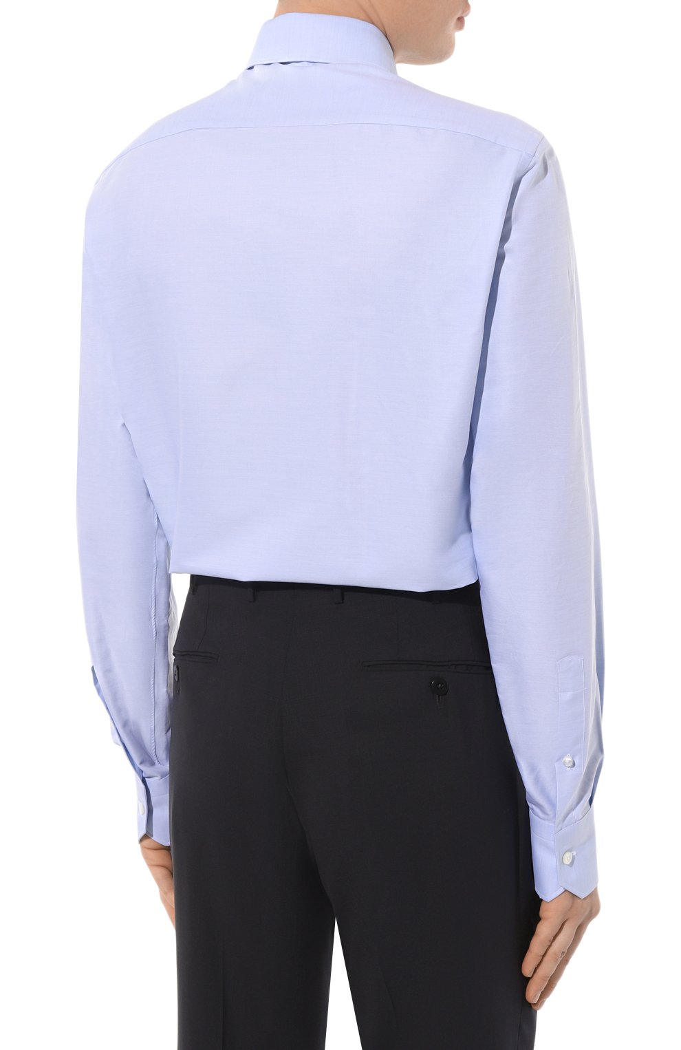Хлопковая сорочка ZEGNA голубого цвета по цене 57750 руб., арт. CT1030/9MS0BA, фото 5 Хлопковая сорочка ZEGNA, арт. CT1030/9MS0BA, фото 5