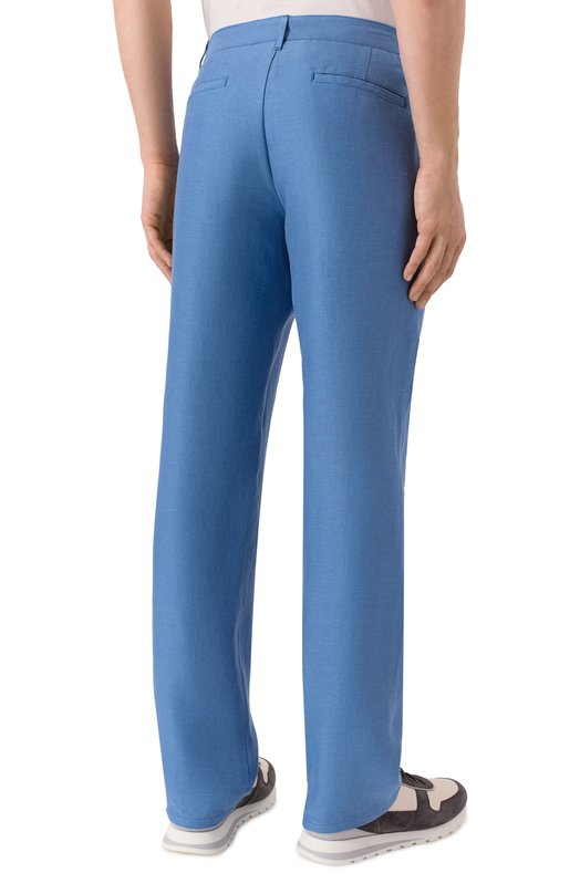 Брюки изо льна и шелка MVST M26.CSM.T405/TXAVI Голубой  M26.CSM.T405/TXAVI Фото 4