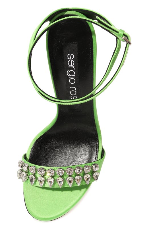 

Текстильные босоножки Godiva Sergio Rossi, Зелёный
