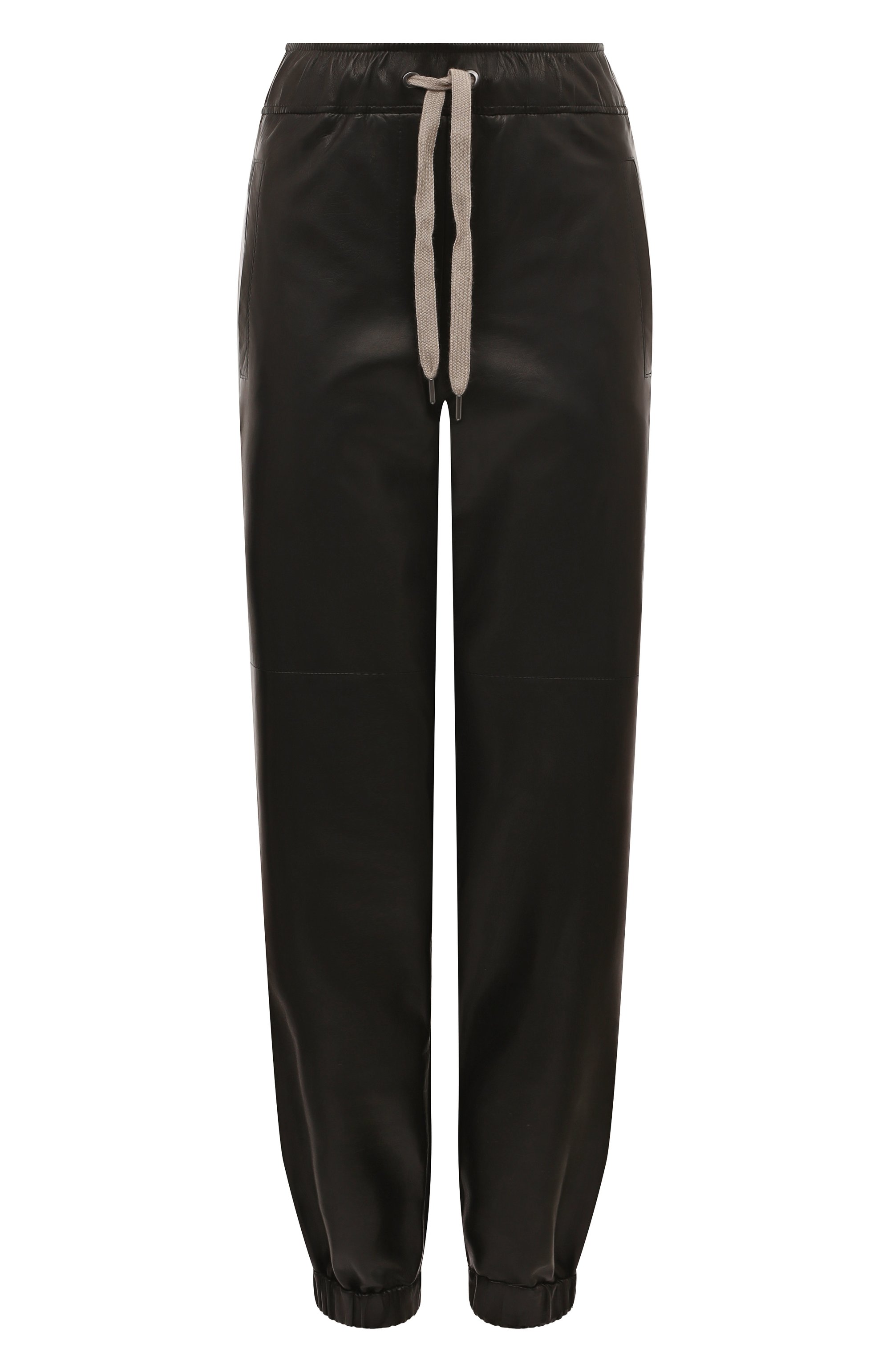 Кожаные джоггеры BRUNELLO CUCINELLI, арт. MPNPIP8498, фото 1