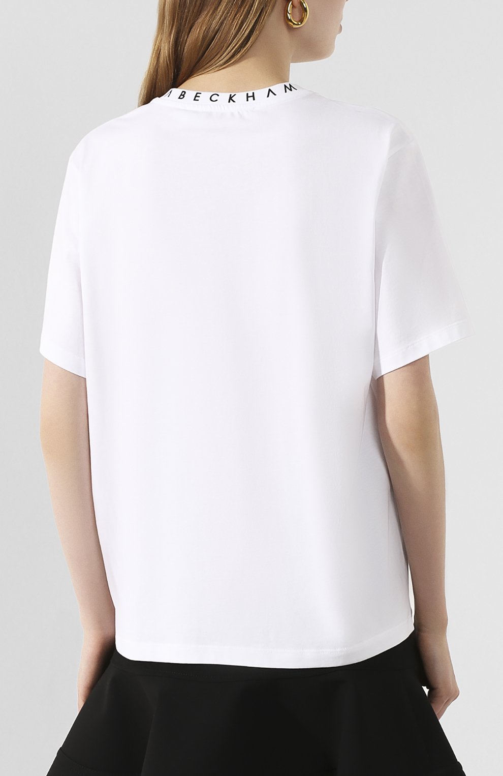 Хлопковая футболка VICTORIA, VICTORIA BECKHAM, арт. 2120JTS000446A, фото 4