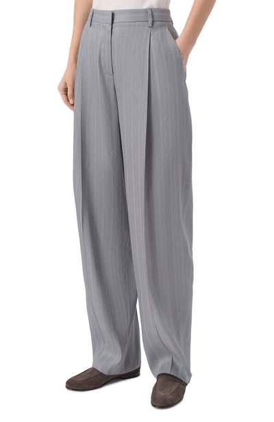 Брюки изо льна и шелка GIORGIO ARMANI, арт. GW002793/TE18800, фото 3