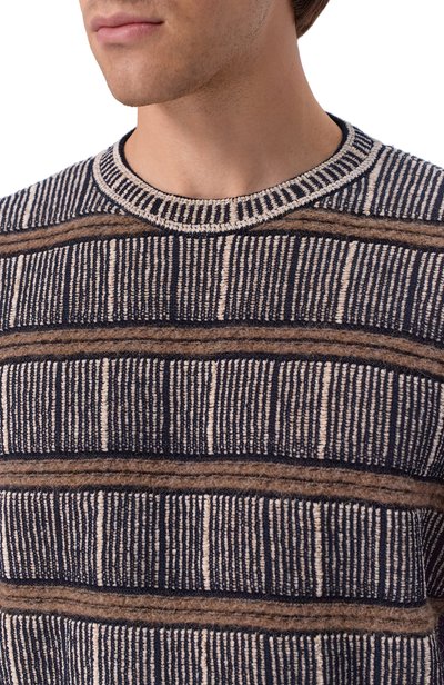 Свитер из шелка и шерсти GIORGIO ARMANI разноцветного цвета по цене 212500 руб., арт. GM004438/AF30091, фото 5 Свитер из шелка и шерсти GIORGIO ARMANI, арт. GM004438/AF30091, фото 5