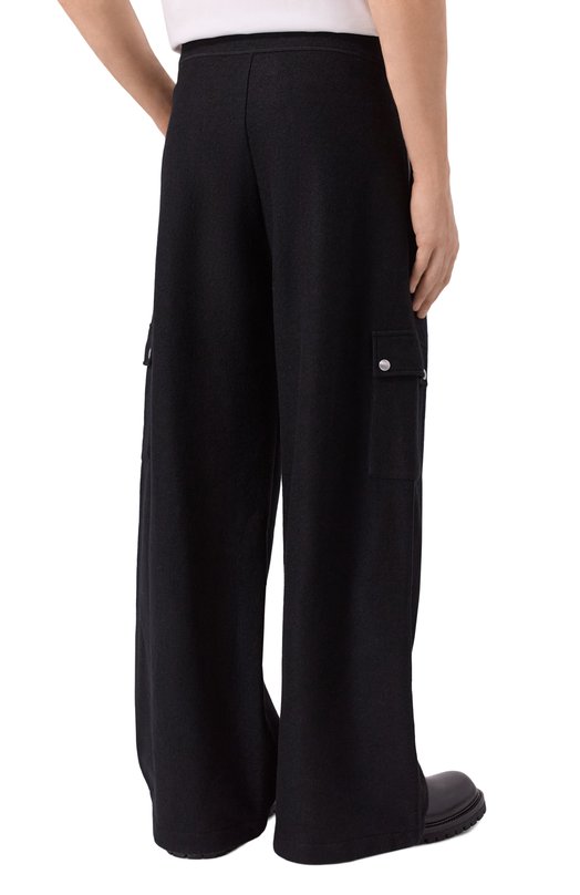 Шерстяные брюки-карго Jil Sander J47KA0291-J41423 Чёрный  J47KA0291-J41423 Фото 4
