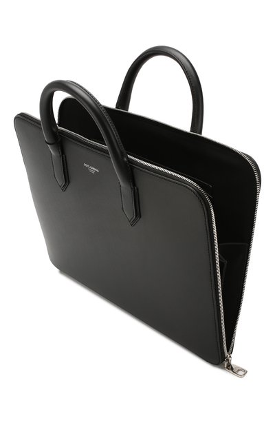 Кожаный портфель gotico DOLCE & GABBANA черного цвета по цене 138000 руб., арт. BM1710/AZ601, фото 4 Кожаный портфель gotico DOLCE & GABBANA, арт. BM1710/AZ601, фото 4