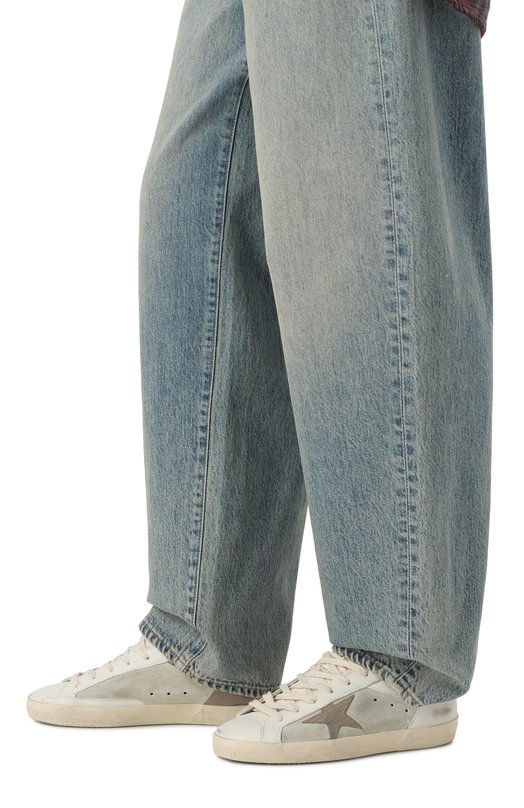 Кожаные кеды Super-Star Golden Goose Deluxe Brand GWF00103.F006828 Белый  GWF00103.F006828 Фото 3