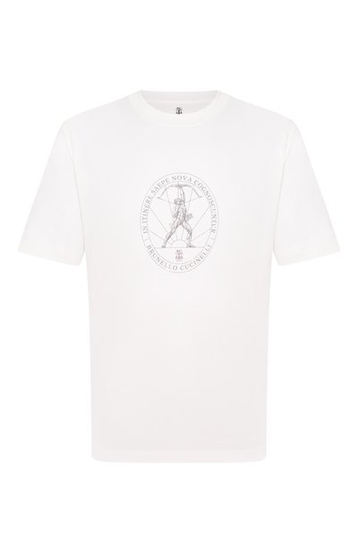 Мужская хлопковая футболка BRUNELLO CUCINELLI, арт. M0B138519W