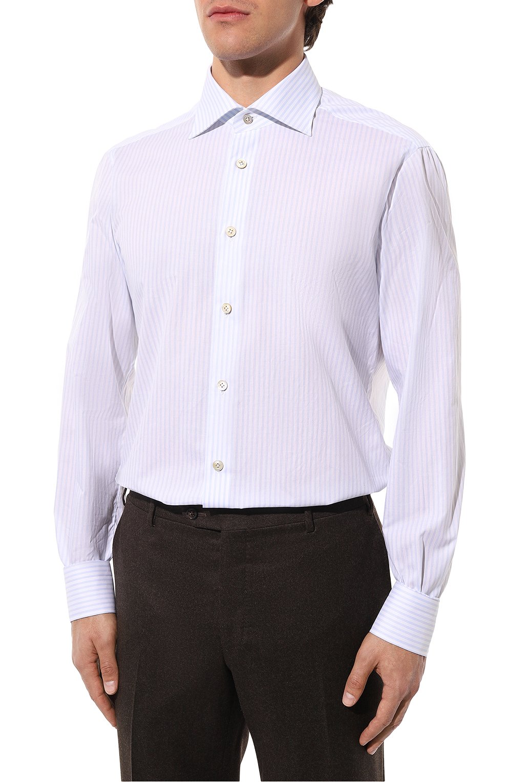 Хлопковая сорочка KITON, арт. UCIH0869014, фото 4