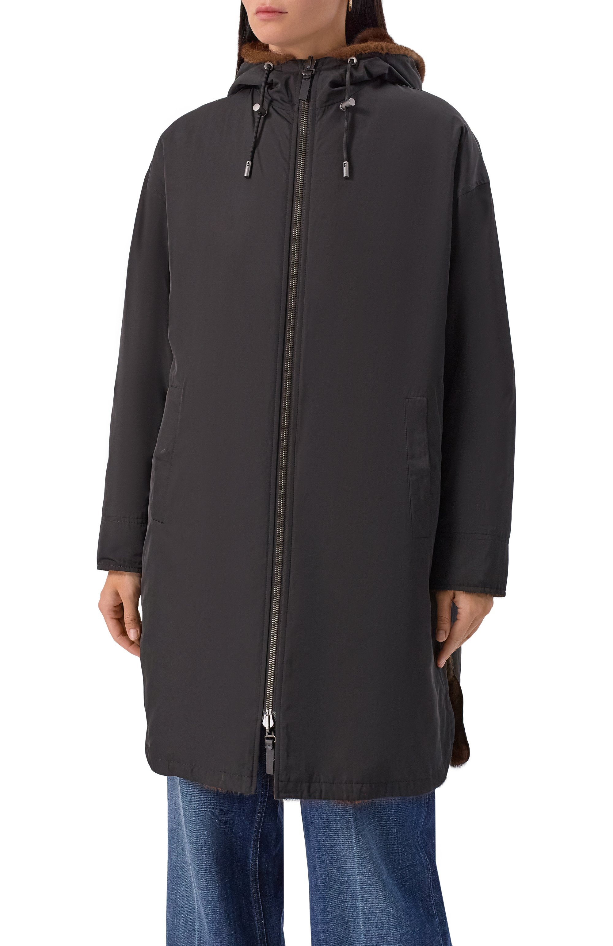 Двусторонняя парка с подкладкой из норки YVES SALOMON, арт. 24WFM06693A22X, фото 3