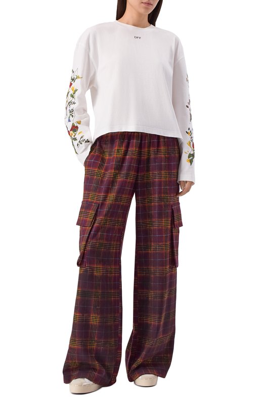 Брюки-карго Palm Angels PWCF016F25FAB001 Бордовый  PWCF016F25FAB001 Фото 2