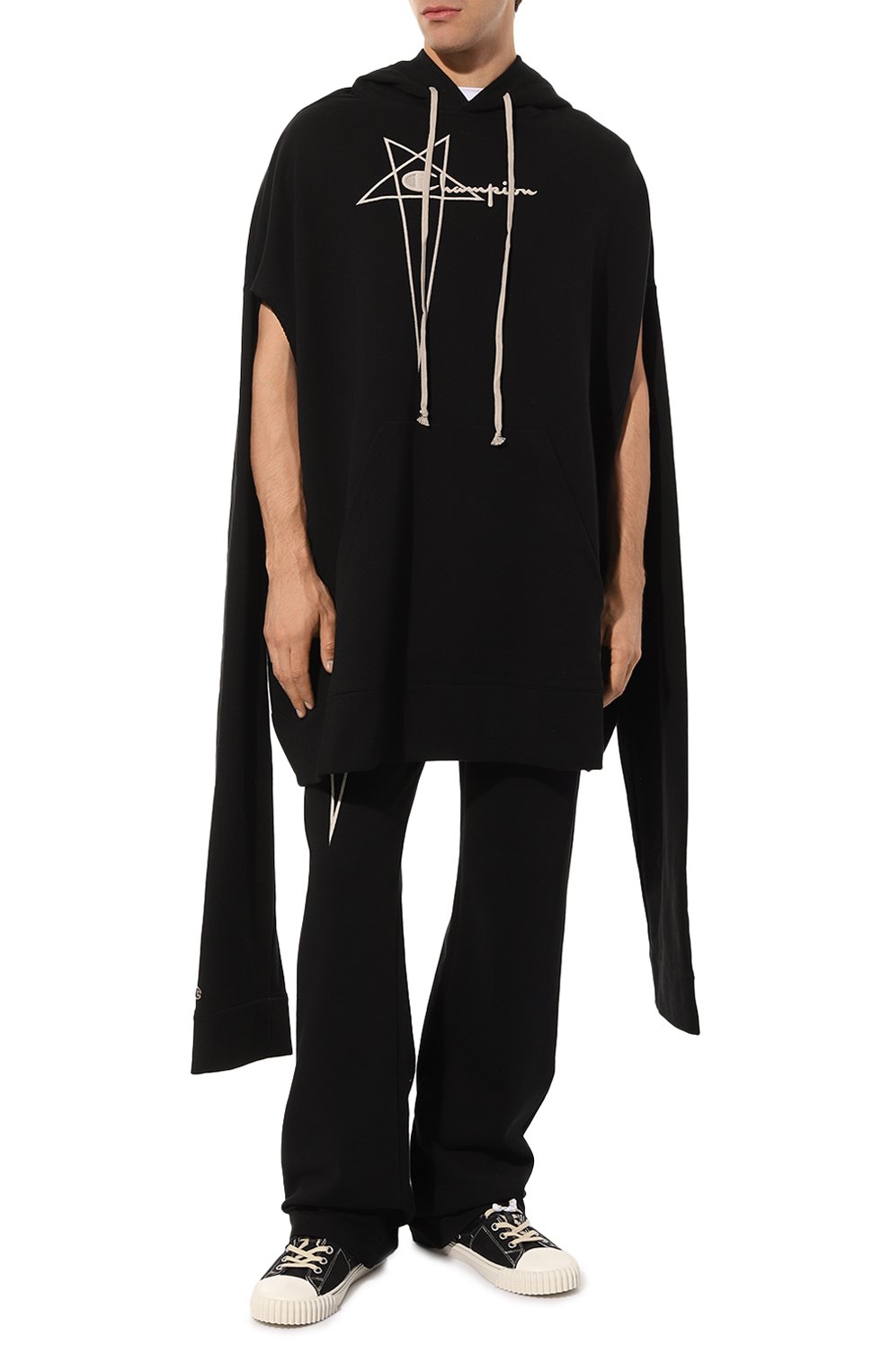 Хлопковое худи rick owens x champion RICK OWENS, арт. CM02C9402/CHFE, фото 2