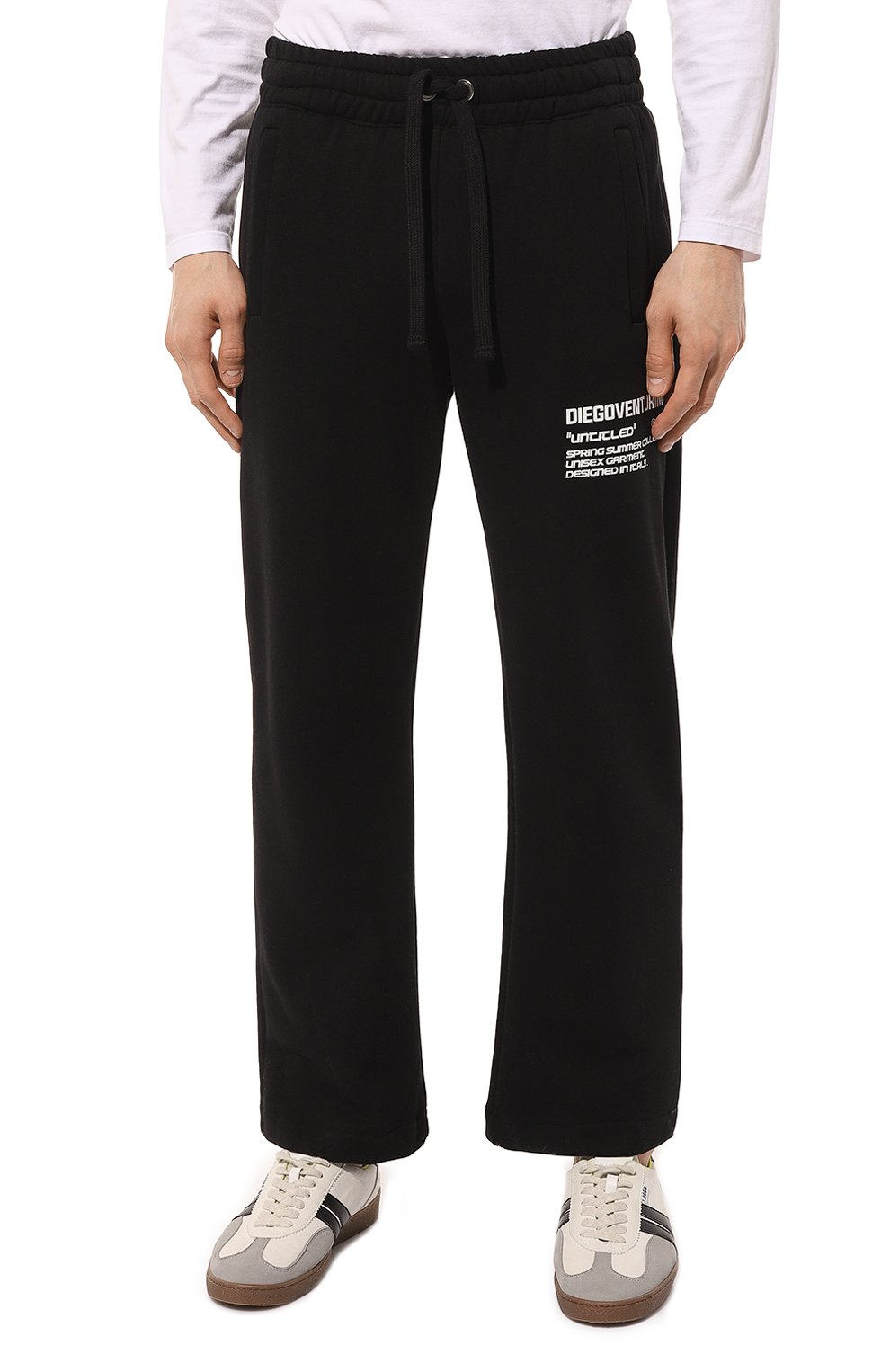 Хлопковые брюки DIEGO VENTURINO черного цвета по цене 31500 руб., арт. D3S4PNTLBASIC2, фото 3 Хлопковые брюки DIEGO VENTURINO, арт. D3S4PNTLBASIC2, фото 3