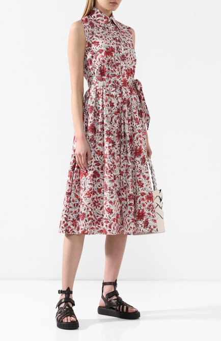 Женские кожаные сандалии PRADA, арт. 1X958L-248-F0002-30