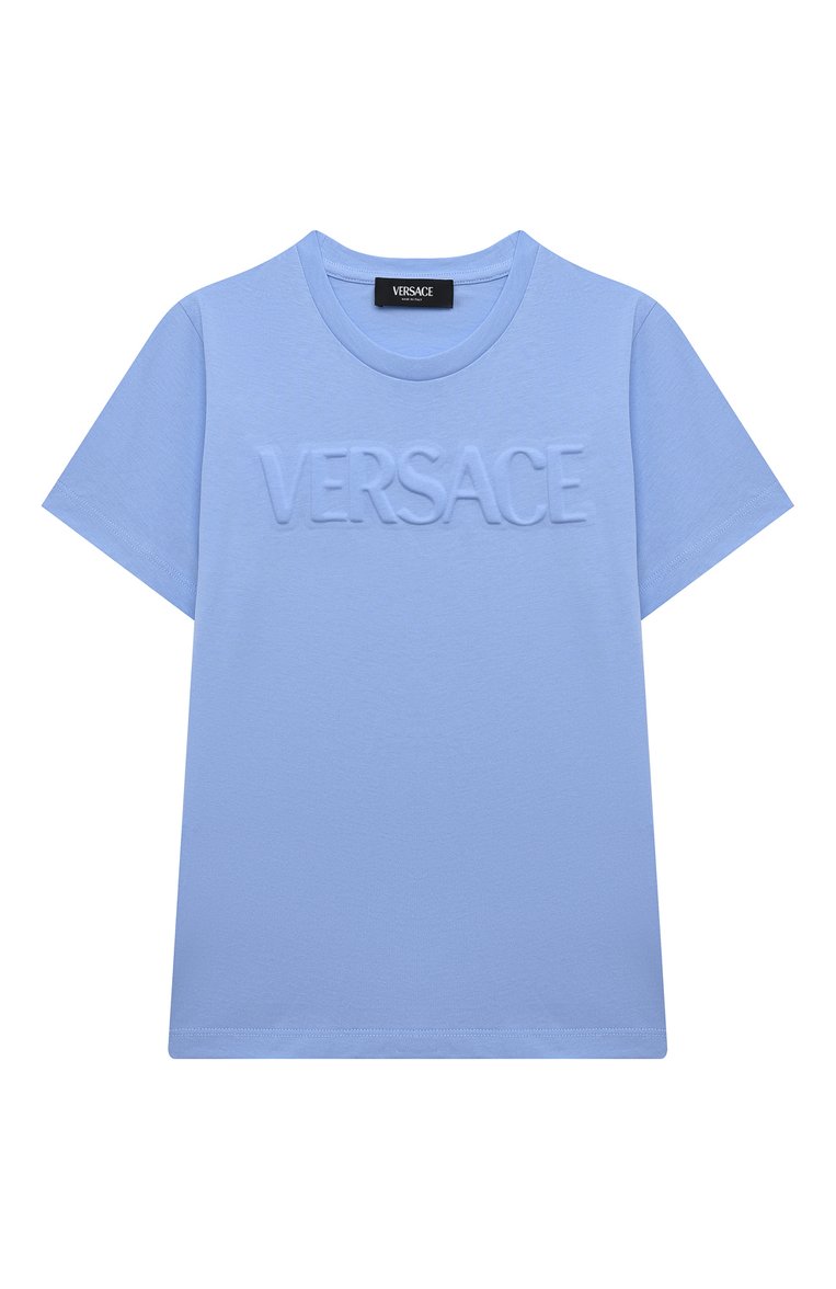 Хлопковая футболка VERSACE, арт. 1000239/1A09771/4A-6A, фото 1