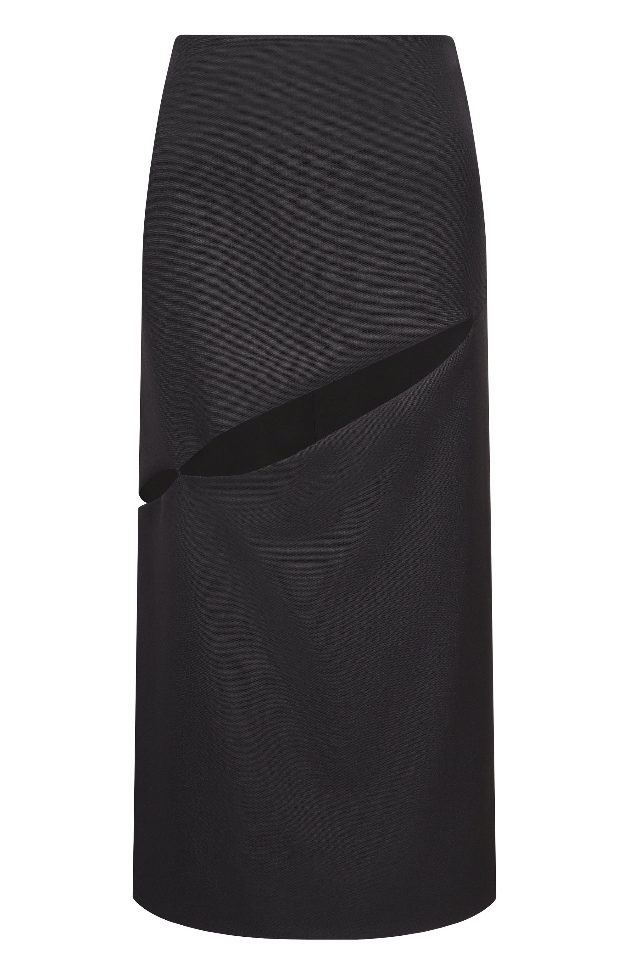 Шерстяная юбка JIL SANDER черного цвета по цене 169500 руб., арт. J03MA0294/J40330, фото 1 Шерстяная юбка JIL SANDER, арт. J03MA0294/J40330, фото 1