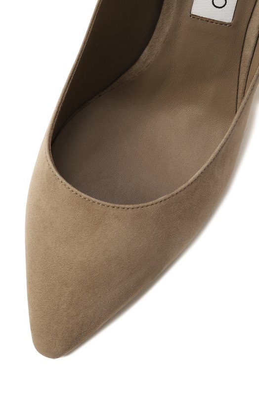 Замшевые туфли Romy 85 Jimmy Choo R0MY 85/KDU Бежевый  R0MY 85/KDU Фото 7