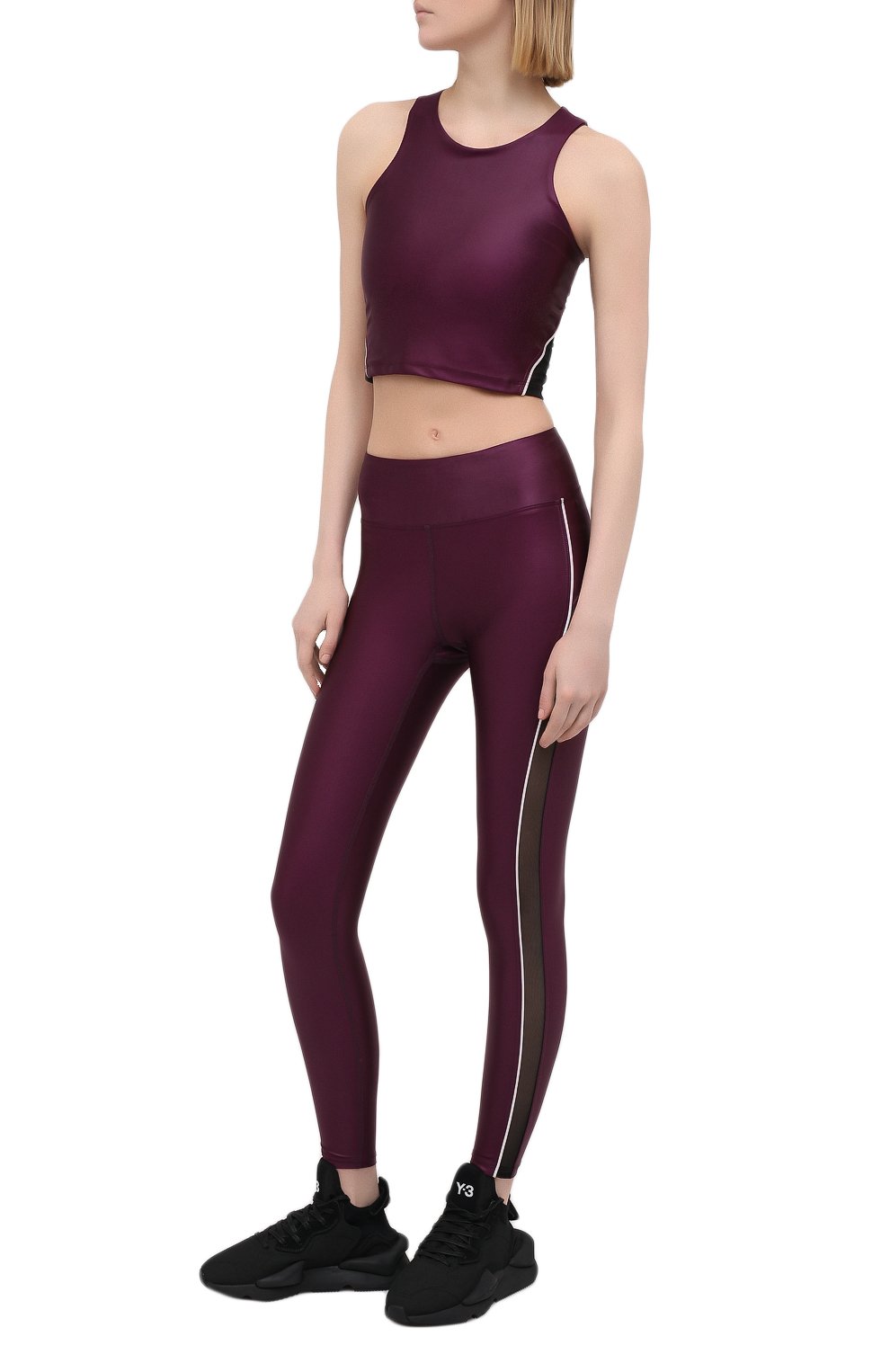 Легинсы HEROINE SPORT темно-фиолетового цвета по цене 12450 руб., арт. HS-4-105/FALL 2020, фото 2 Легинсы HEROINE SPORT, арт. HS-4-105/FALL 2020, фото 2