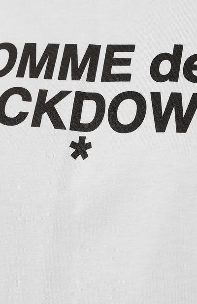 Хлопковая футболка COMME DES FUCKDOWN белого цвета по цене 7435 руб., арт. CDFD2098, фото 5 Хлопковая футболка COMME DES FUCKDOWN, арт. CDFD2098, фото 5