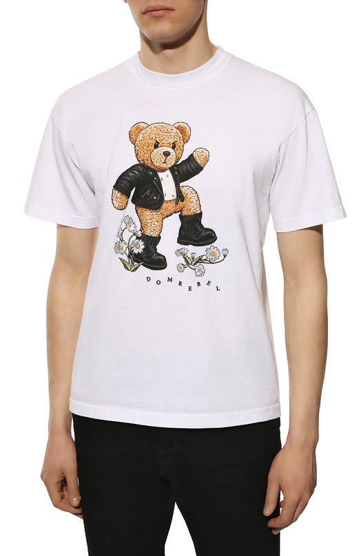Хлопковая футболка DOMREBEL ST0MP/T-SHIRT Белый  ST0MP/T-SHIRT Фото 3