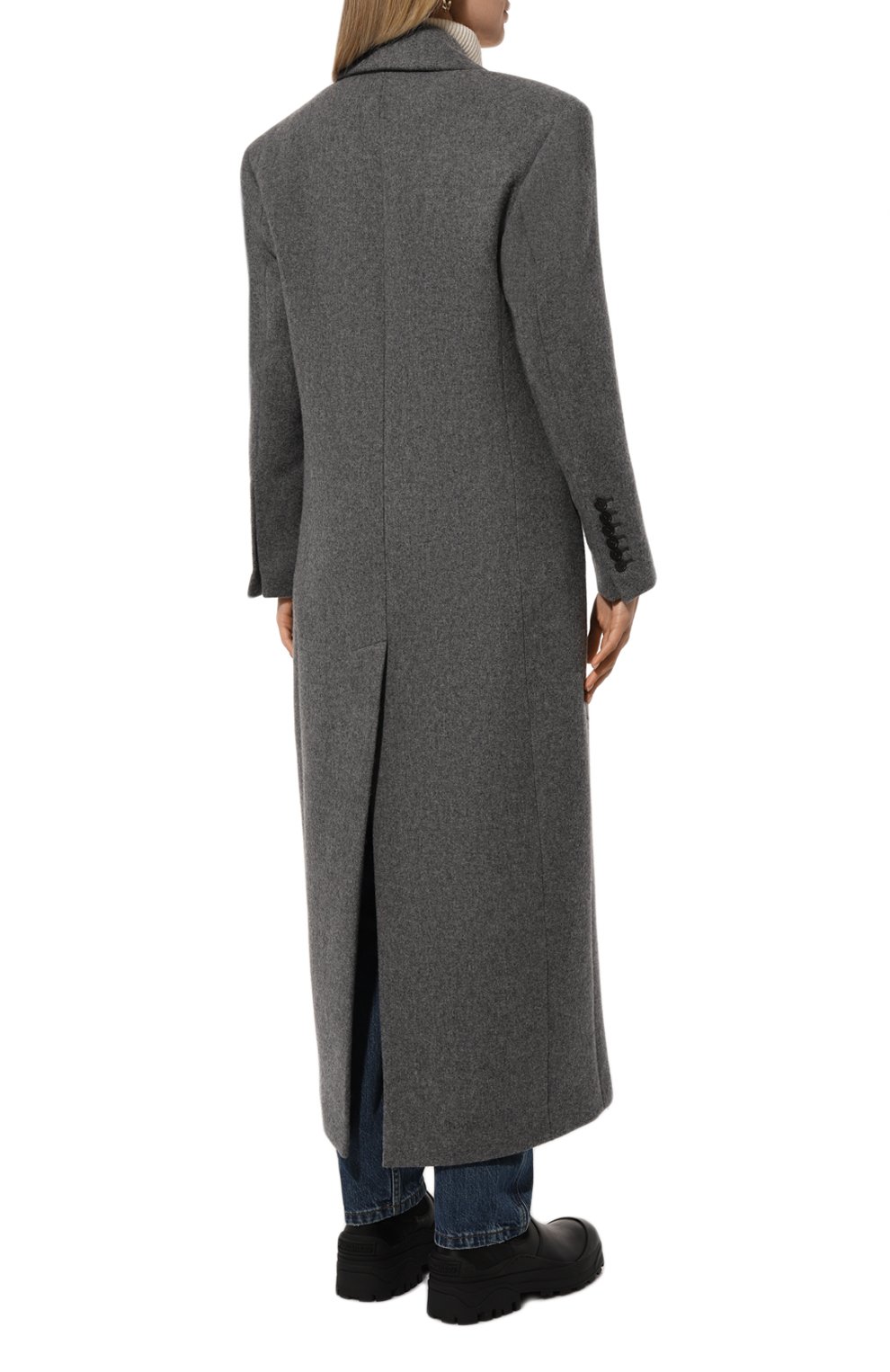 Пальто из шерсти и кашемира JACOB LEE темно-серого цвета по цене 261000 руб., арт. W WC040AW24DGY, фото 4 Пальто из шерсти и кашемира JACOB LEE, арт. W WC040AW24DGY, фото 4