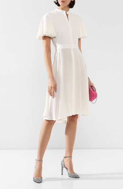 Шелковое платье ALEXANDER MCQUEEN, арт. 605280/QBAAF, фото 2